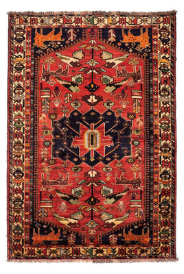 Tapis persan - Nomadic - 265 x 182 cm - rouge foncé