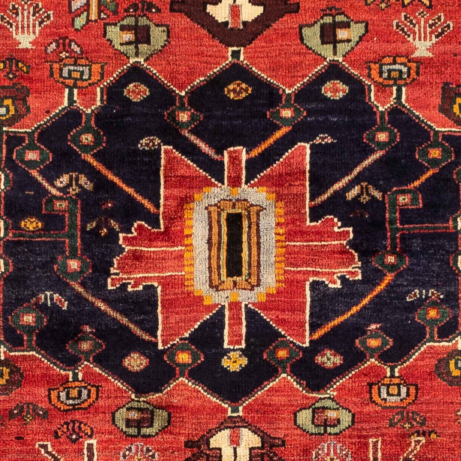 Tapis persan - Nomadic - 265 x 182 cm - rouge foncé