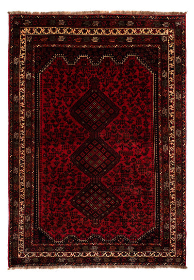Tapis de Chiraz Tapis 200x295cm - Tapis persan - rouge foncé