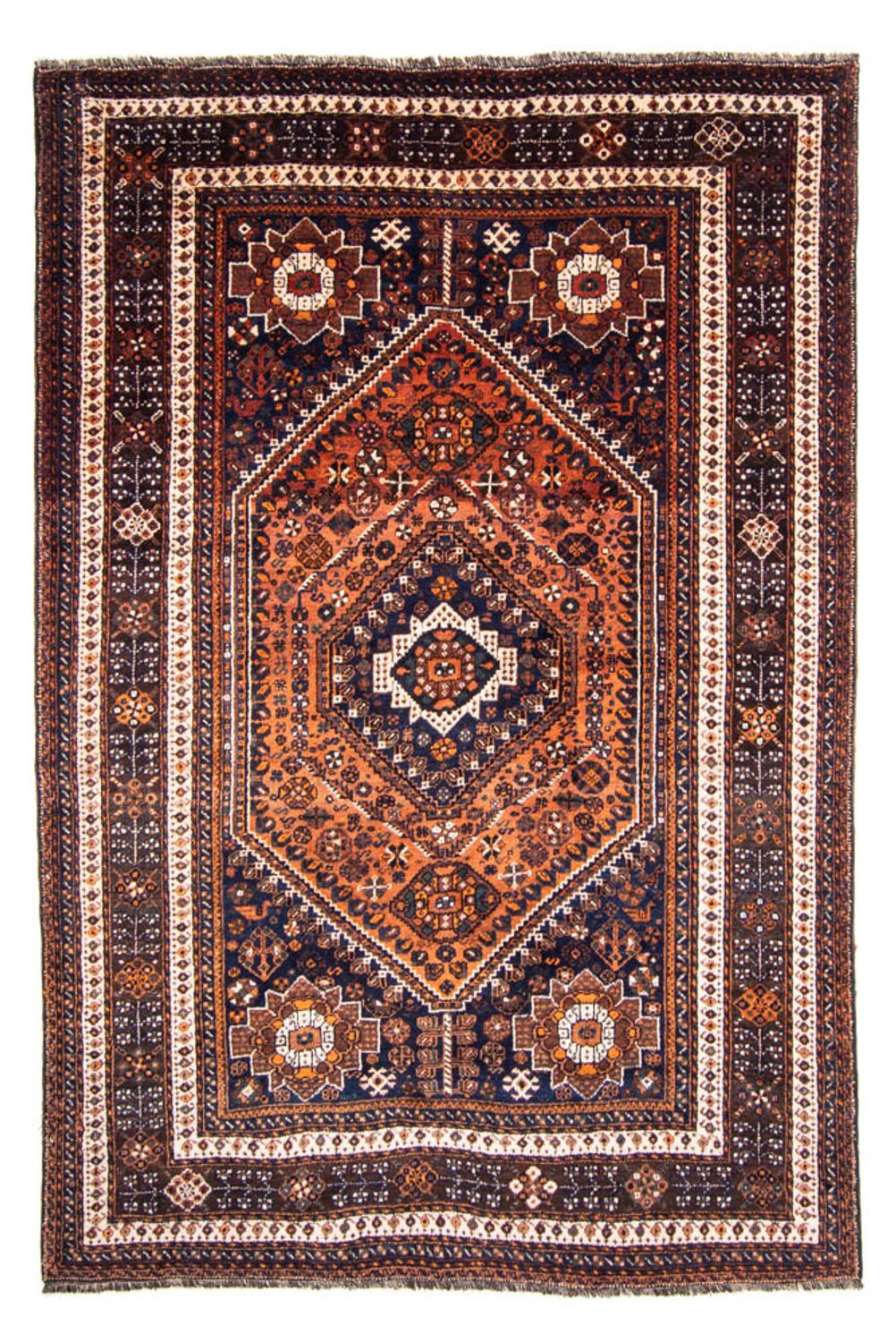 Tapis persan - Nomadic - 357 x 235 cm - bleu foncé