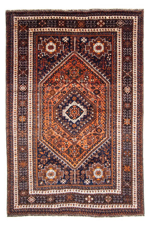 Tapis persan - Nomadic - 357 x 235 cm - bleu foncé