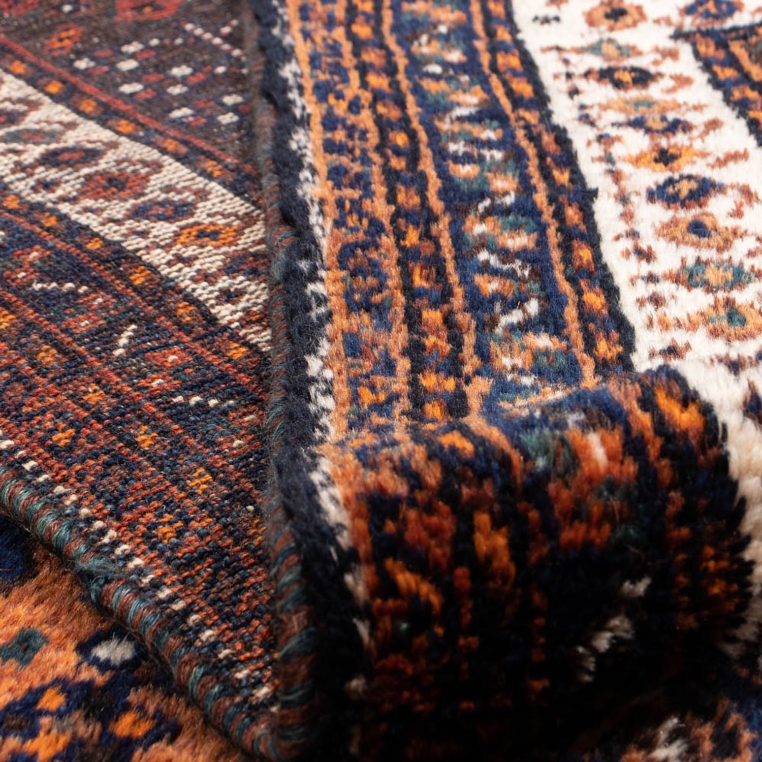 Tapis persan - Nomadic - 357 x 235 cm - bleu foncé