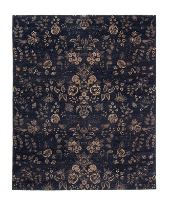 Tapis design - 308 x 248 cm - bleu foncé