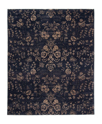 Tapis design - 308 x 248 cm - bleu foncé