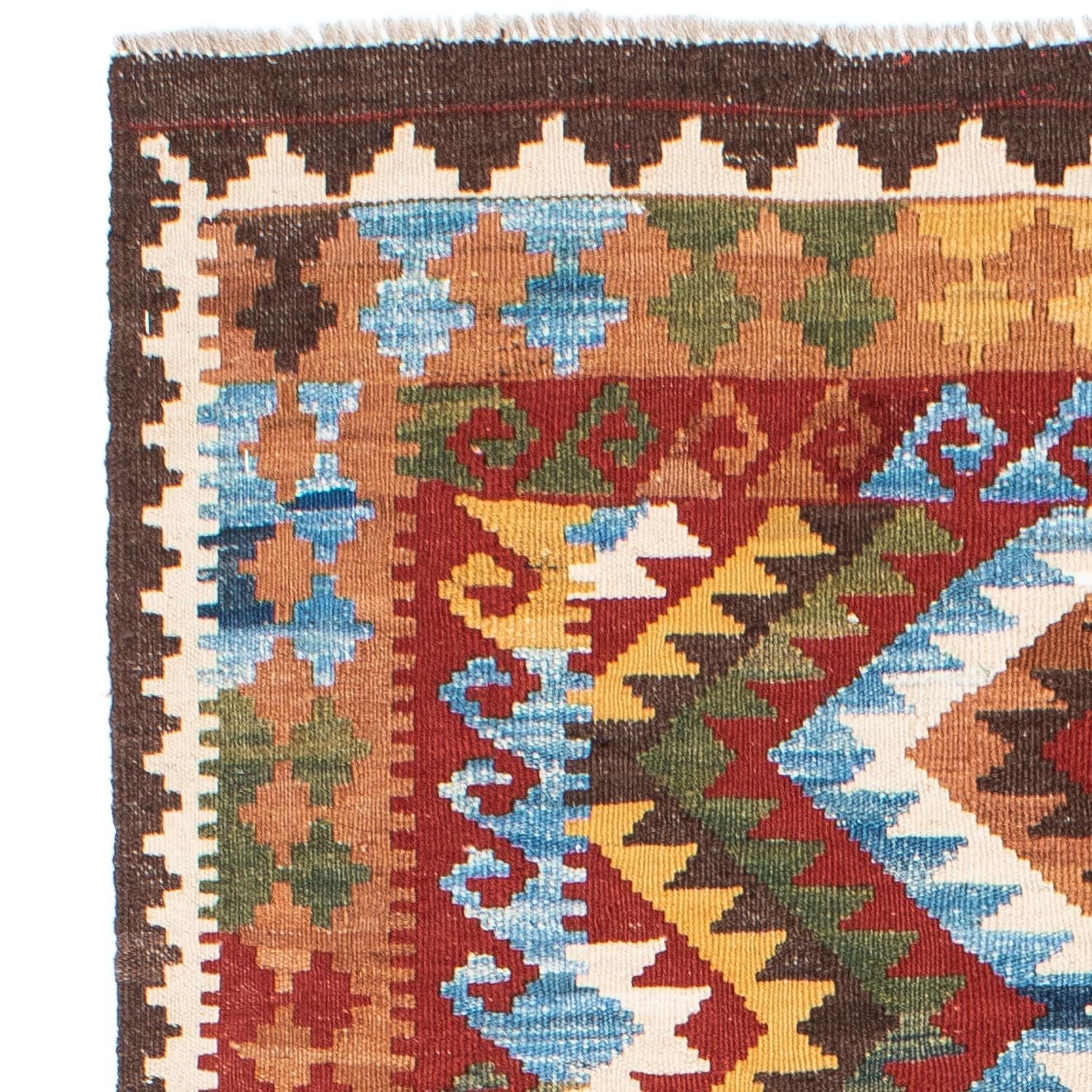 Tapis Kelim - Oriental - 201 x 102 cm - multicolore