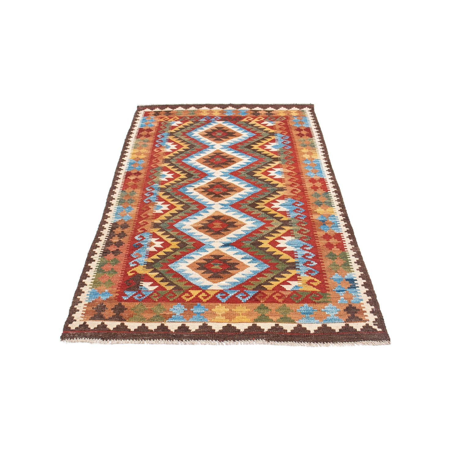 Tapis Kelim - Oriental - 201 x 102 cm - multicolore