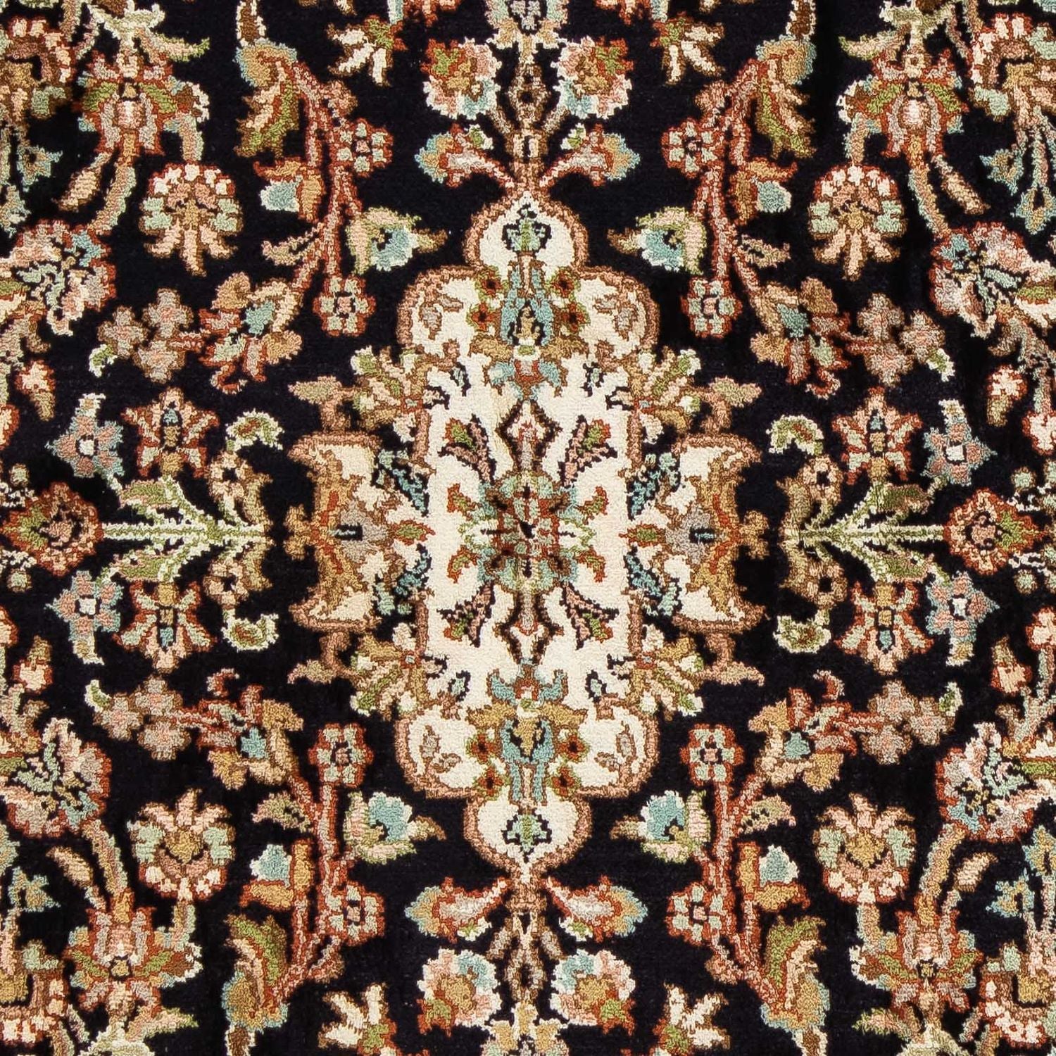 Tapis persan - Classique - 94 x 66 cm - bleu foncé