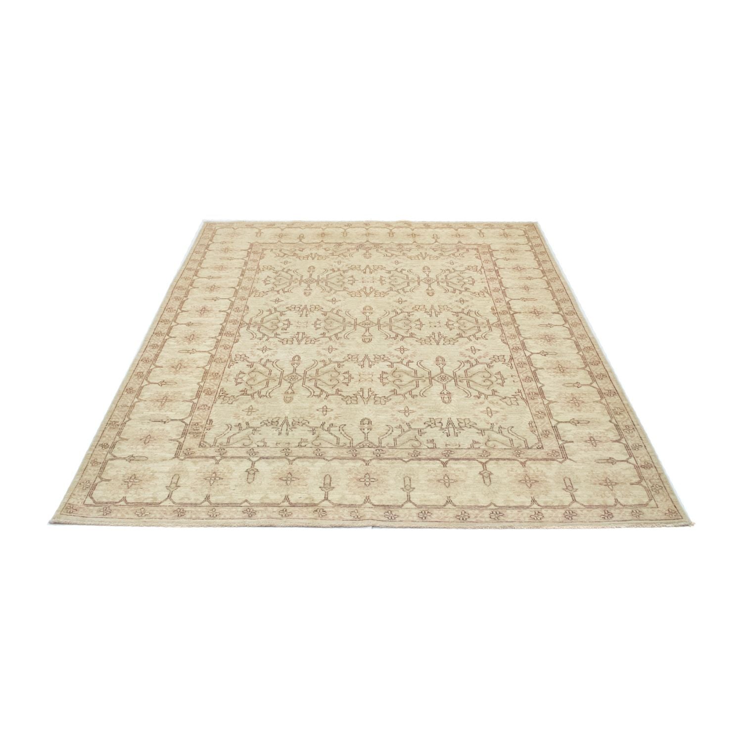 Tapis persan - Tabriz - 198 x 150 cm - beige