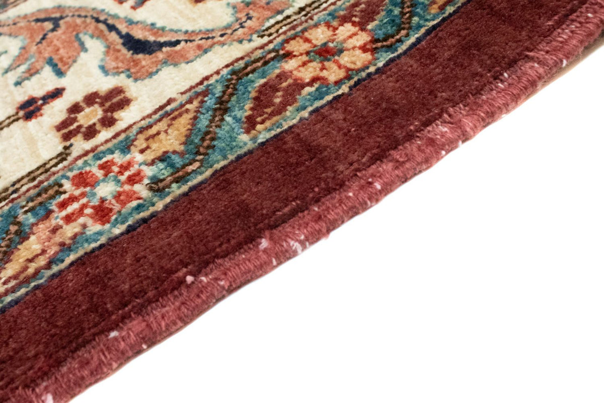 Tapis afghan - 200 x 148 cm - rouge foncé