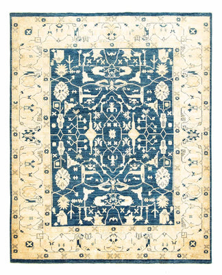 Tapis Ziegler - 227 x 188 cm - bleu foncé