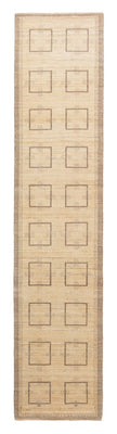 Tapis de couloir Tapis Gabbeh - Loribaft Persan - 345 x 75 cm - beige