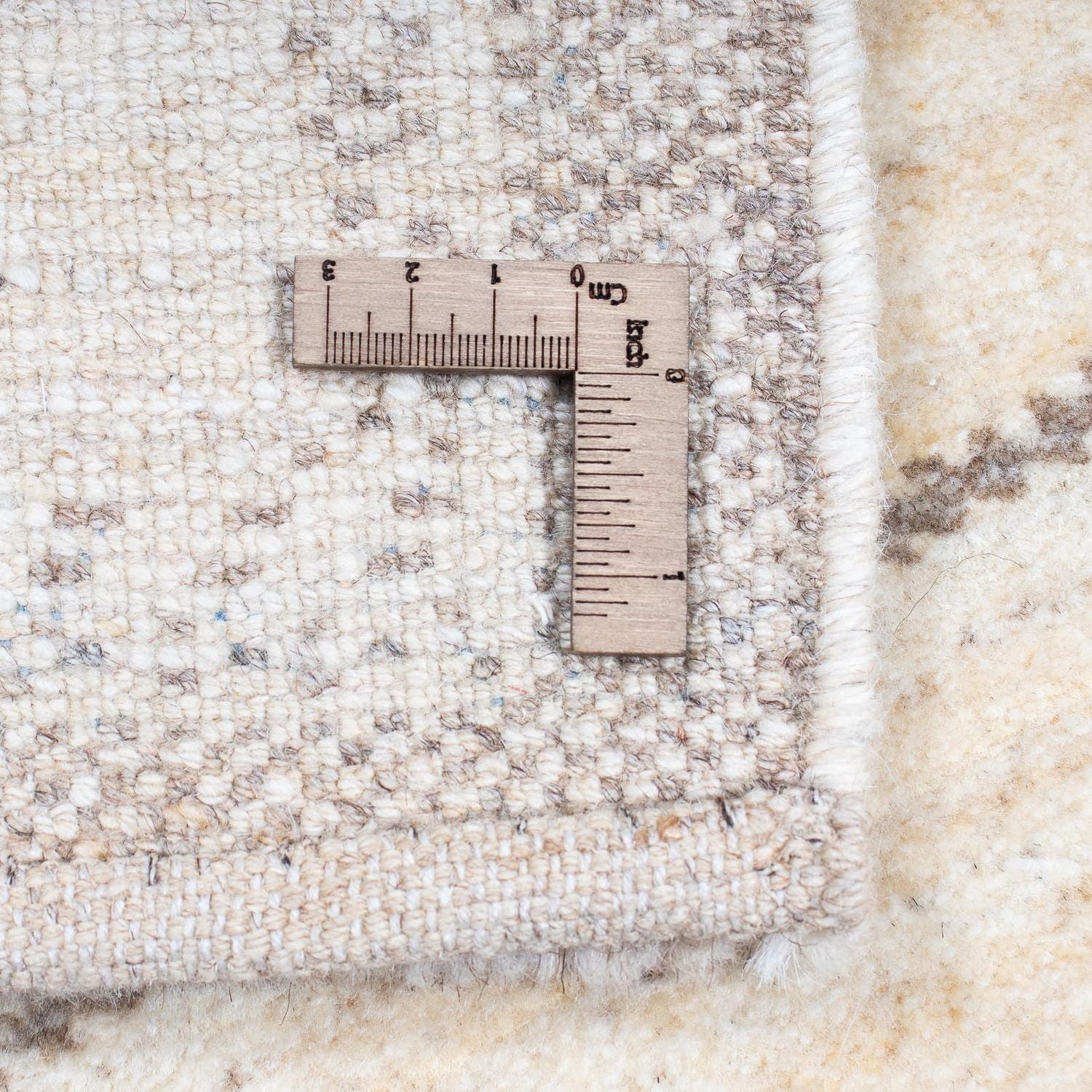 Tapis de couloir Tapis Gabbeh - Loribaft Persan - 345 x 75 cm - beige