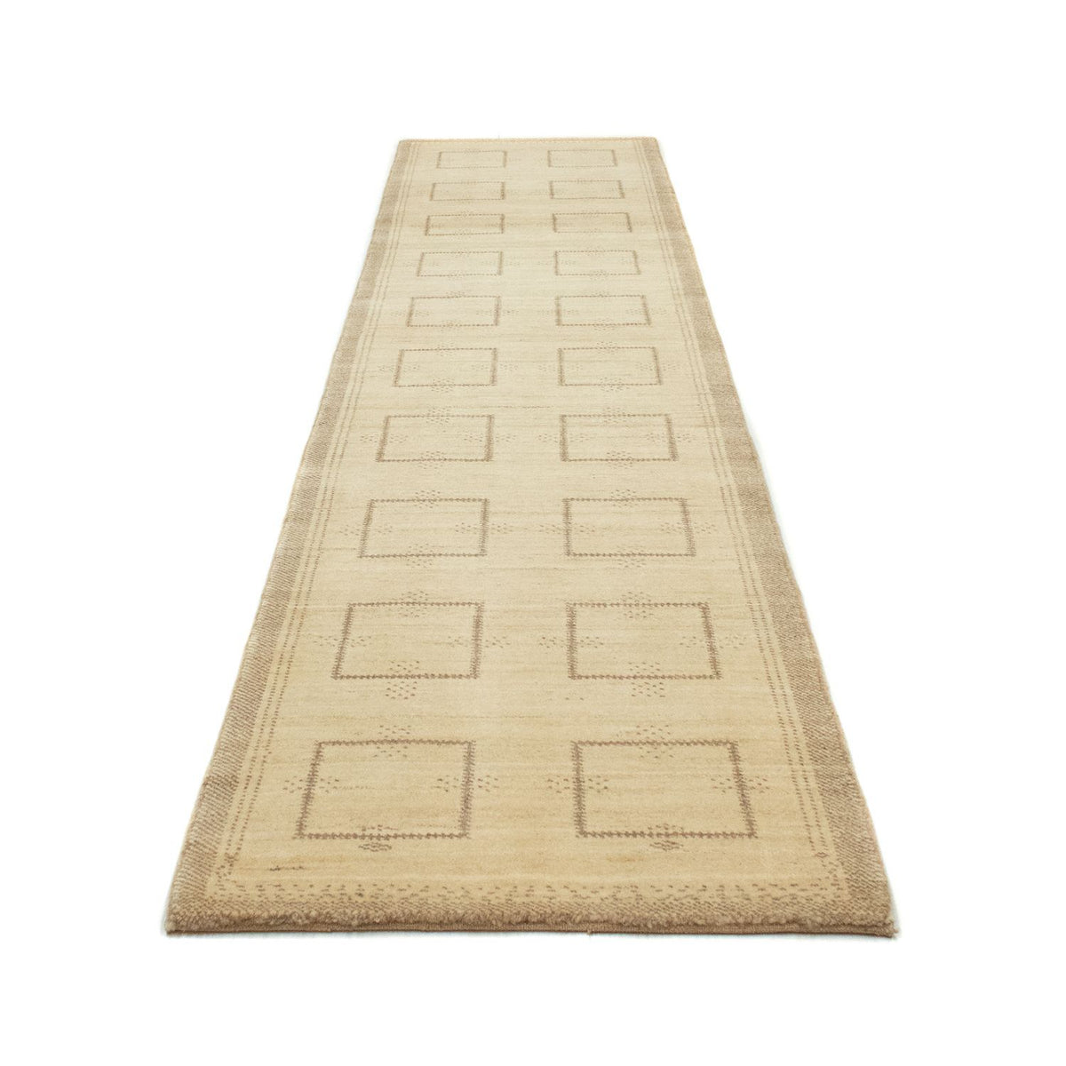 Tapis de couloir Tapis Gabbeh - Persan - 345 x 75 cm - beige