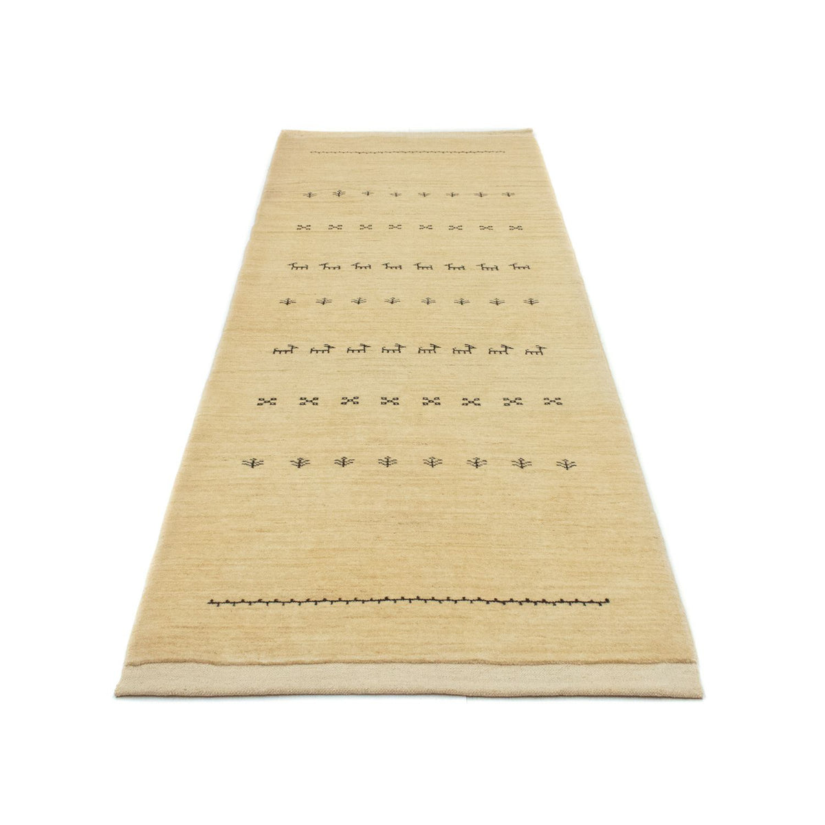 Tapis de couloir Tapis Gabbeh - Persan - 255 x 85 cm - multicolore