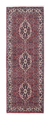 Tapis de couloir Tapis persan - Bidjar - 211 x 72 cm - rouge clair
