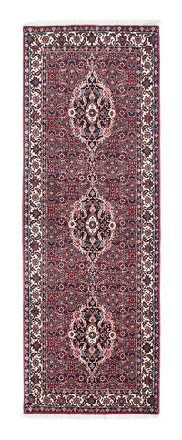 Tapis de couloir Tapis persan - Bidjar - 211 x 72 cm - rouge clair