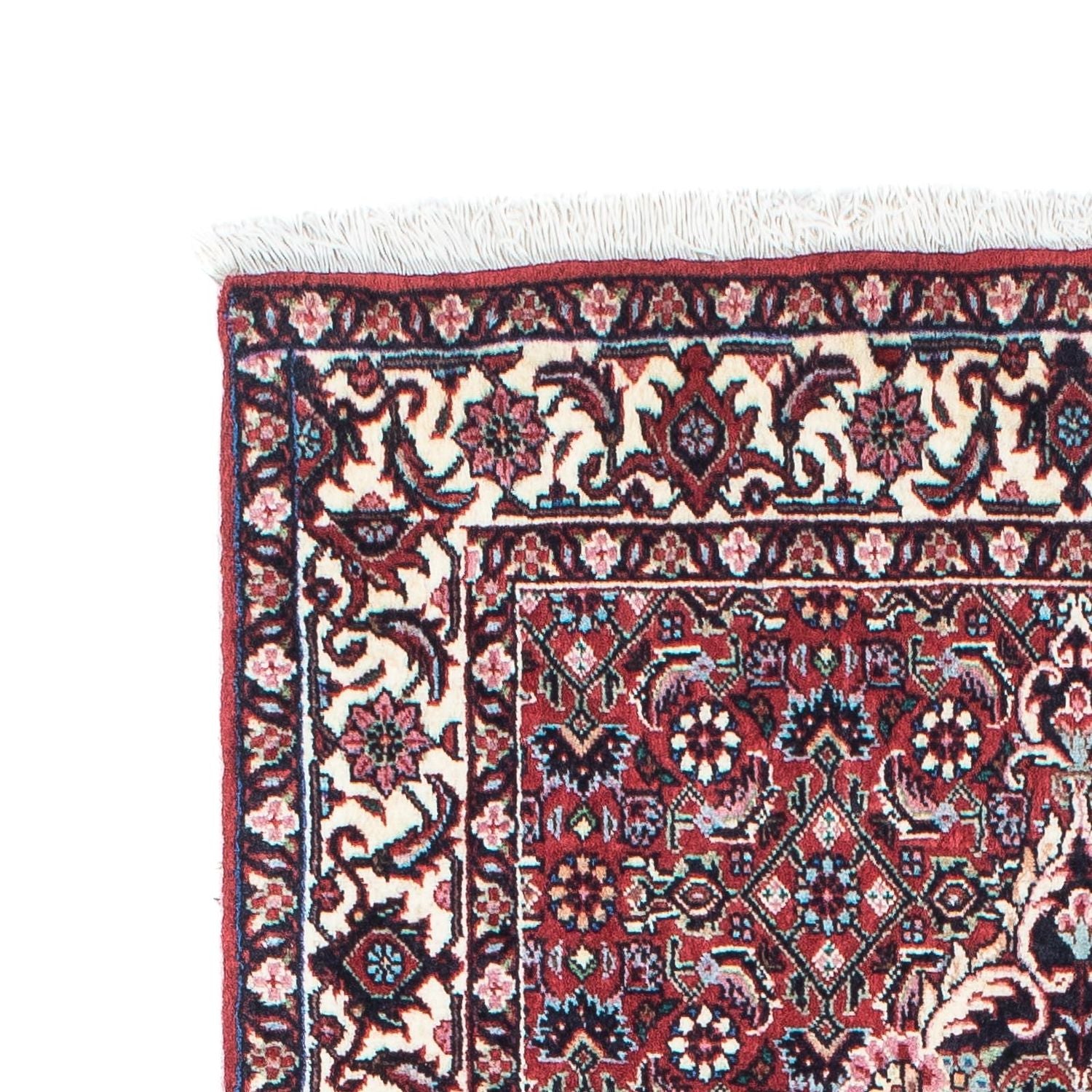 Tapis de couloir Tapis persan - Bidjar - 211 x 72 cm - rouge clair