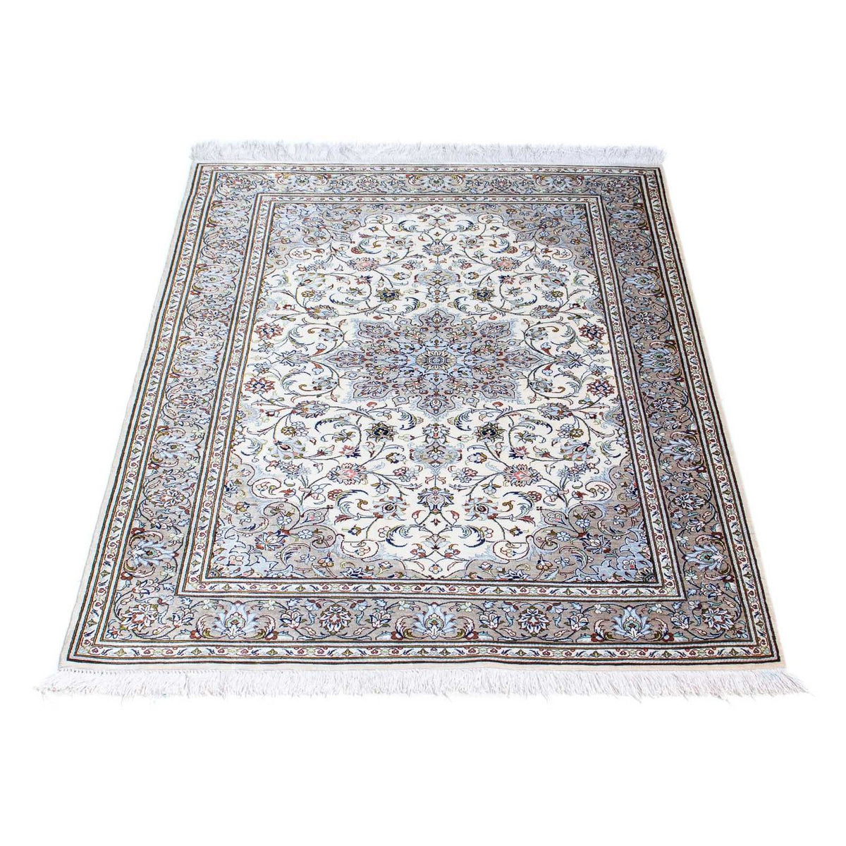 Tapis persan - Ghom - 121 x 80 cm - beige