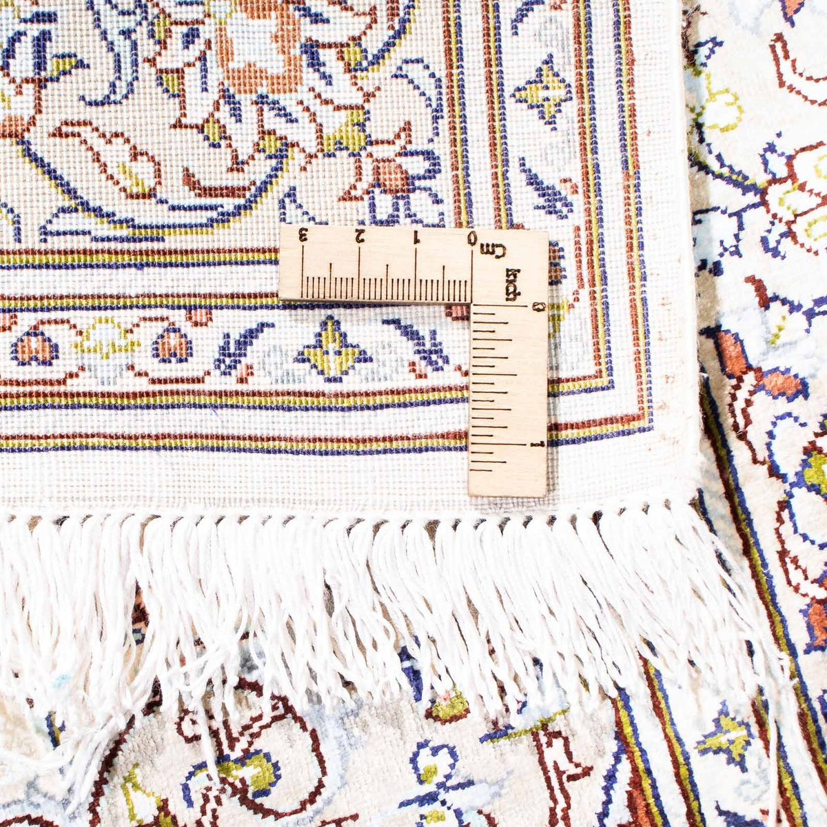 Tapis persan - Ghom - 121 x 80 cm - beige