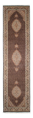 Tapis de couloir Tapis persan - Tabriz - 302 x 82 cm - bleu foncé