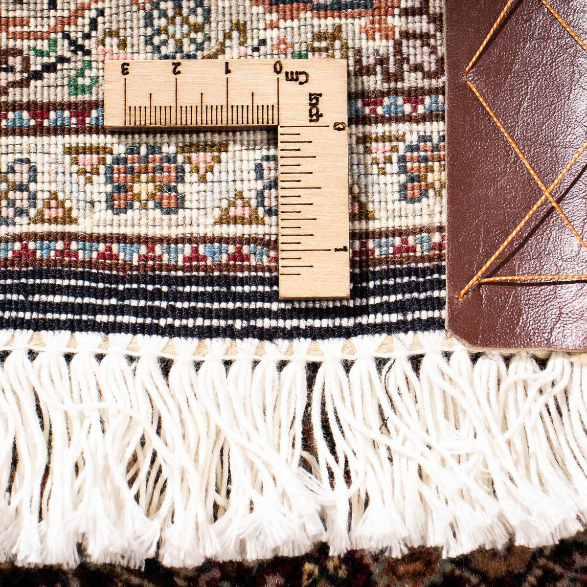 Tapis de couloir Tapis persan - Tabriz - 302 x 82 cm - bleu foncé