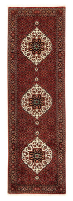 Tapis de couloir Tapis persan - Bidjar - 290 x 82 cm - rouge foncé