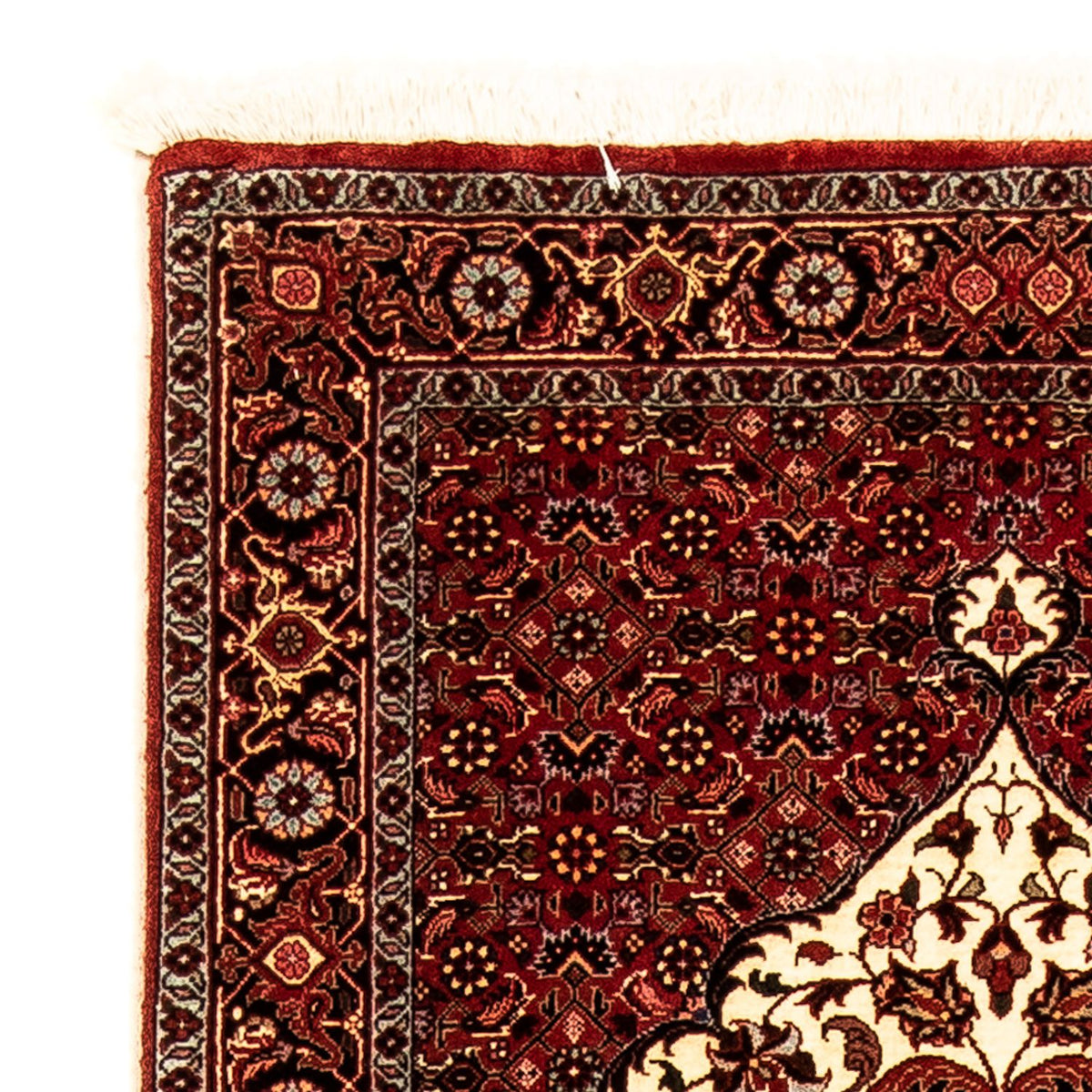 Tapis de couloir Tapis persan - Bidjar - 290 x 82 cm - rouge foncé