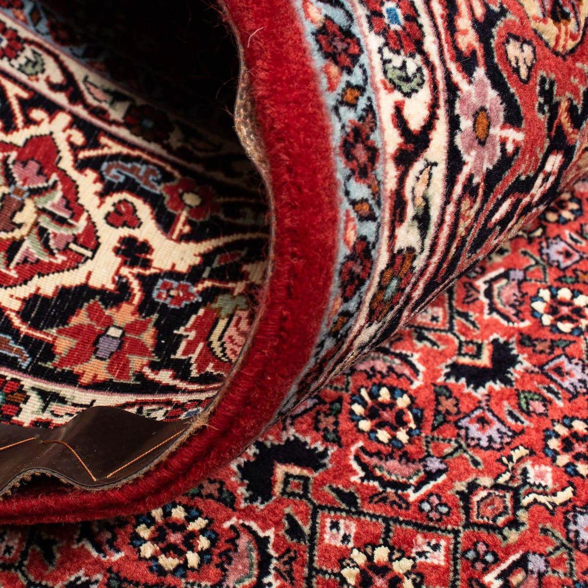 Tapis persan - Bidjar carré  - 200 x 197 cm - rouge foncé