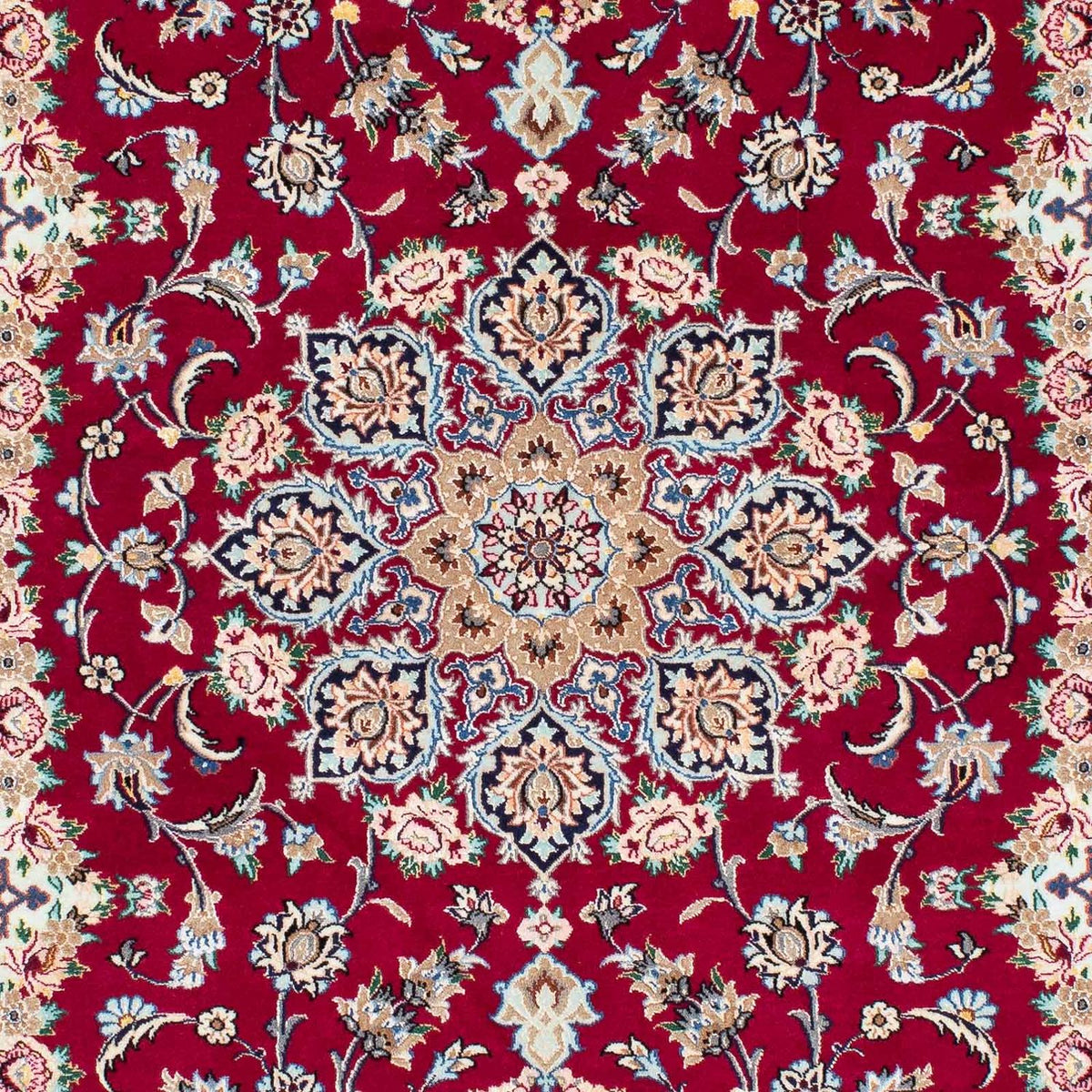 Tapis persan - Isfahan - Premium - 194 x 131 cm - rouge foncé