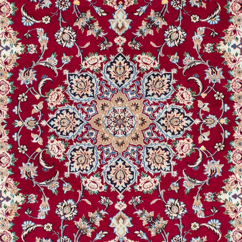 Tapis persan - Isfahan - Premium - 194 x 131 cm - rouge foncé