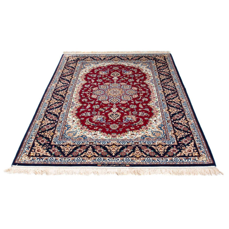 Tapis persan - Isfahan - Premium - 194 x 131 cm - rouge foncé