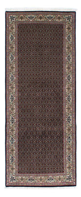 Tapis de couloir Tapis persan - Tabriz - 209 x 85 cm - bleu foncé