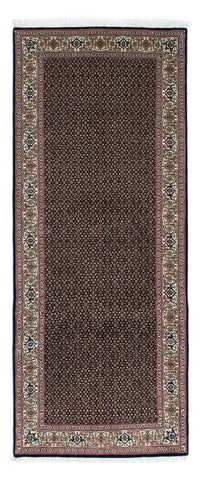 Tapis de couloir Tapis persan - Tabriz - 209 x 85 cm - bleu foncé