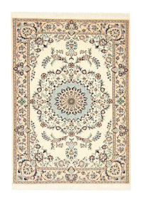 Tapis persan - Nain - Premium - 146 x 98 cm - beige