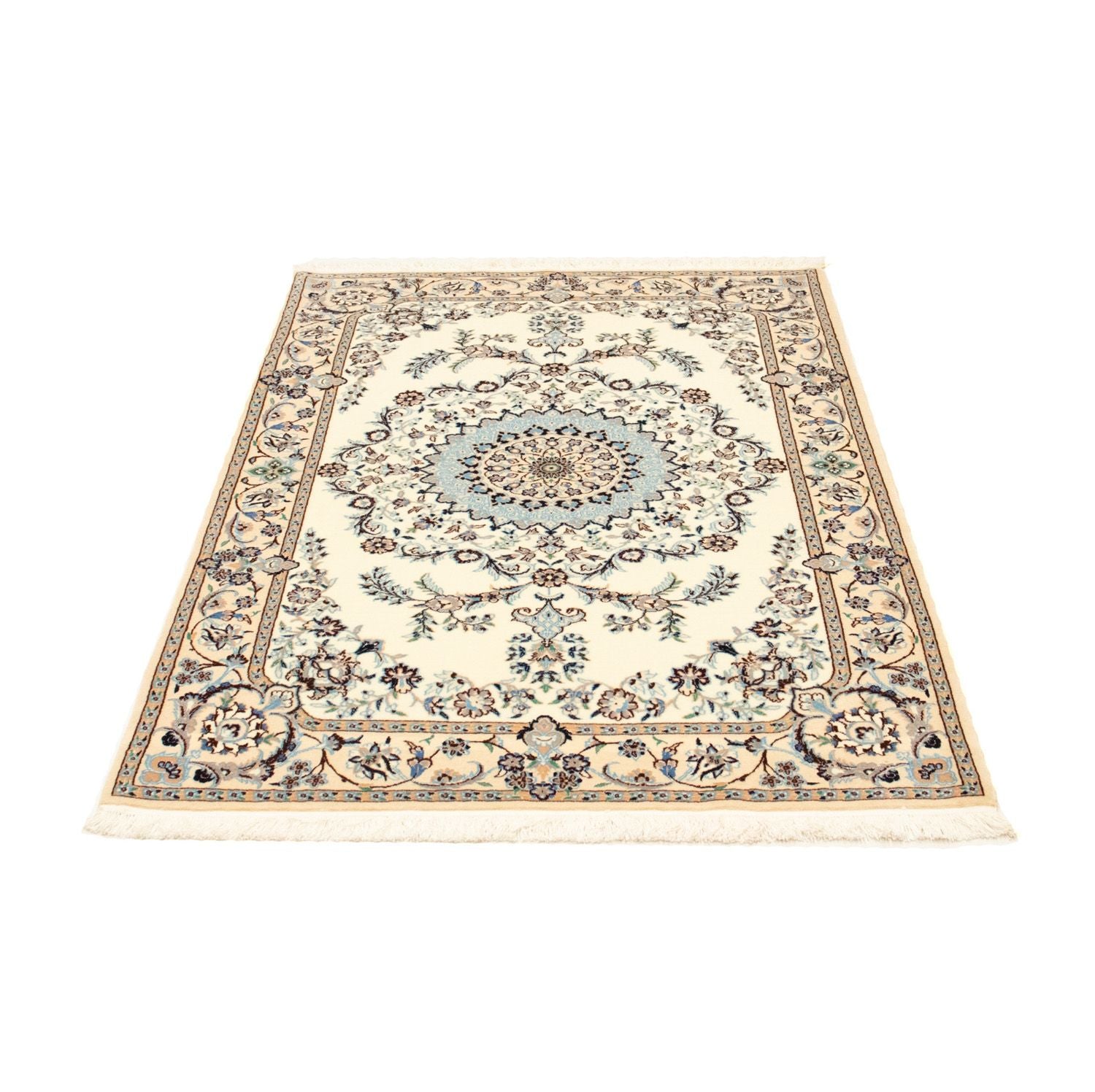 Tapis persan - Nain - Premium - 146 x 98 cm - beige