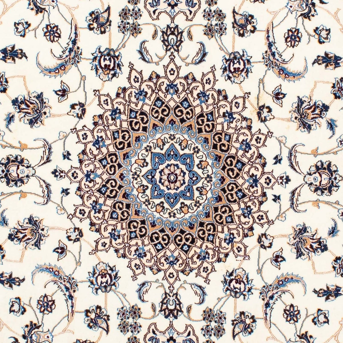 Tapis persan - Nain - Premium - 209 x 130 cm - beige