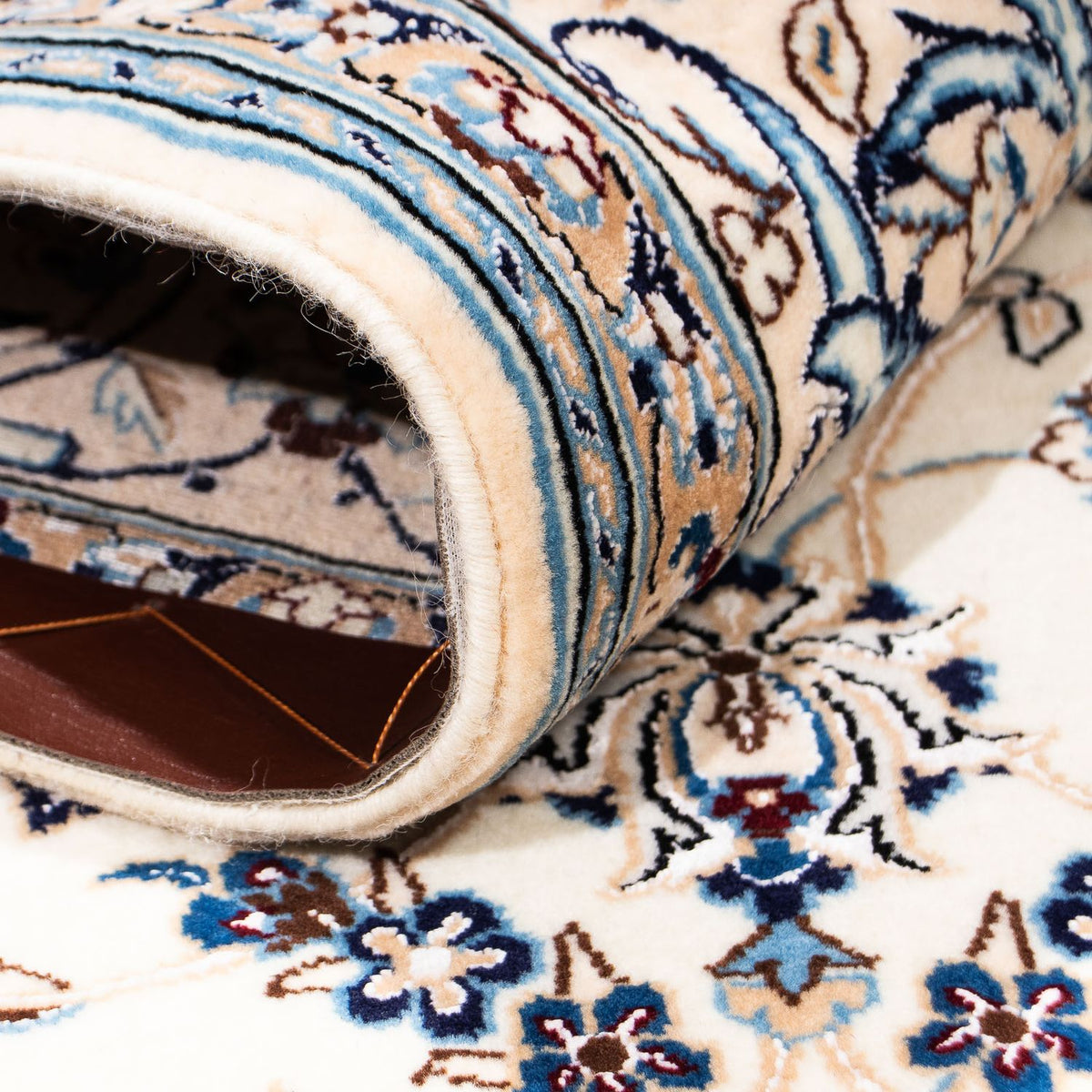 Tapis persan - Nain - Premium - 209 x 130 cm - beige