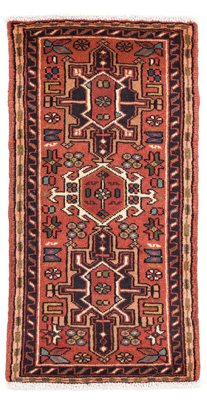 Tapis persan - Nomadic - 108 x 55 cm - marron