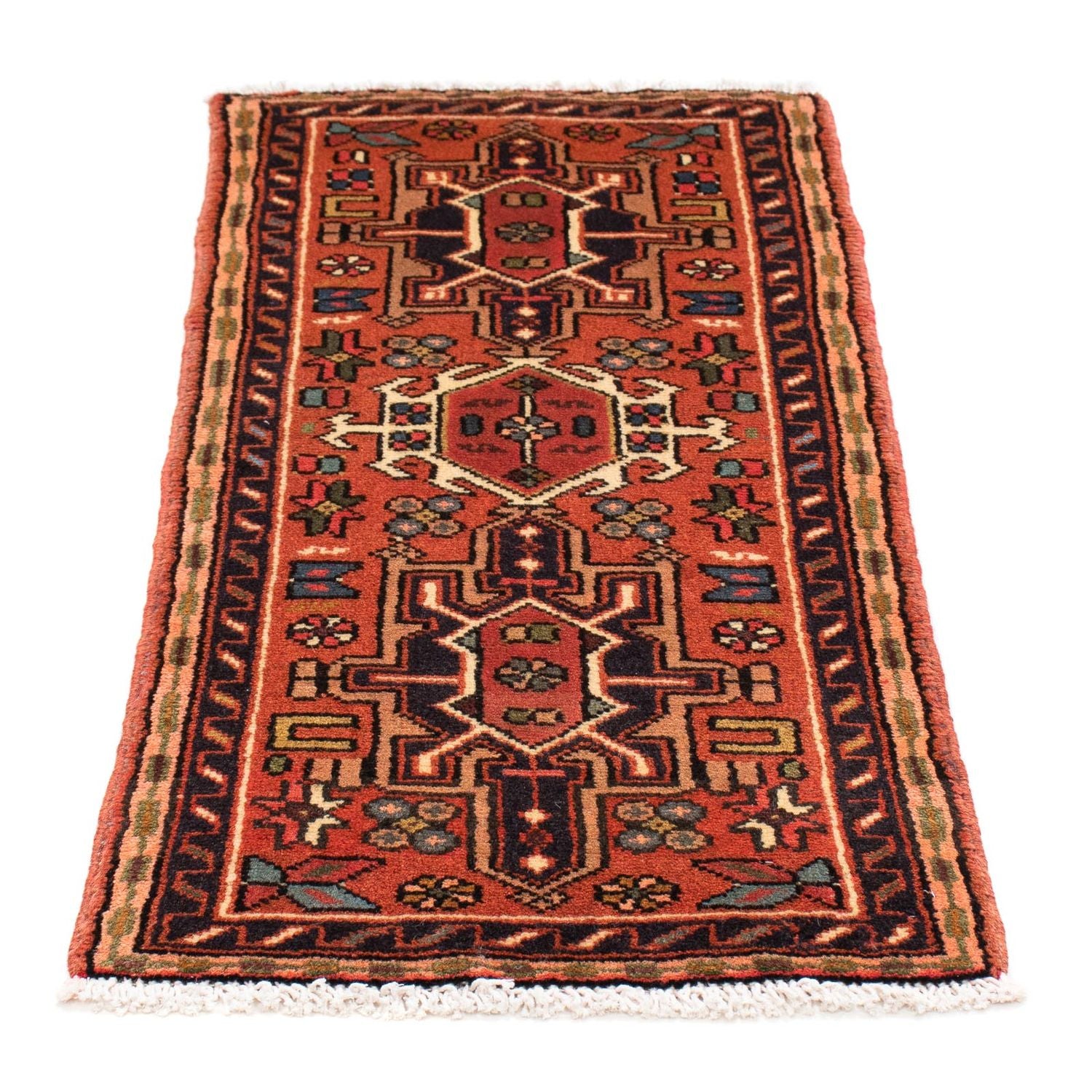 Tapis persan - Nomadic - 108 x 55 cm - marron