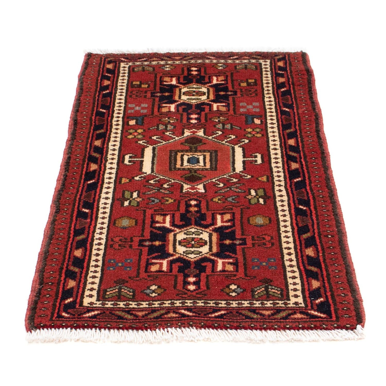 Tapis persan - Nomadic - 104 x 60 cm - marron