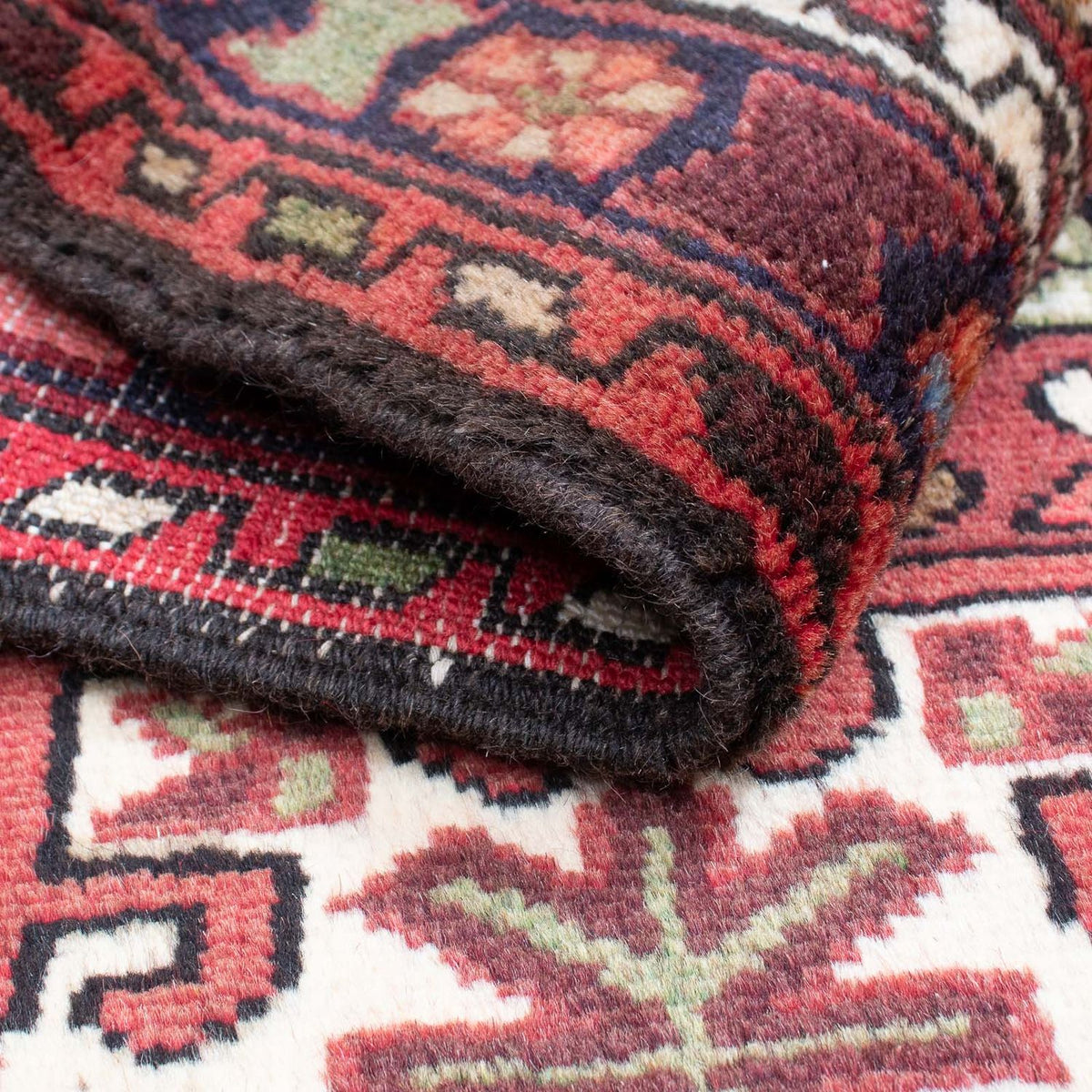 Tapis persan - Nomadic - 105 x 70 cm - marron