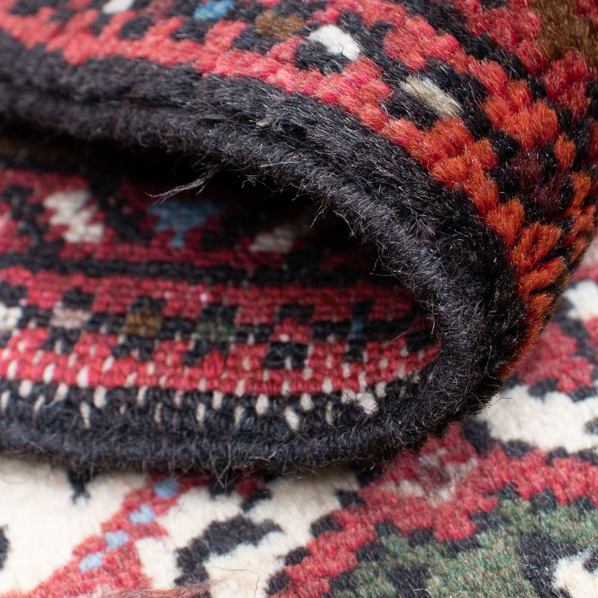 Tapis persan - Nomadic - 106 x 64 cm - rouge foncé