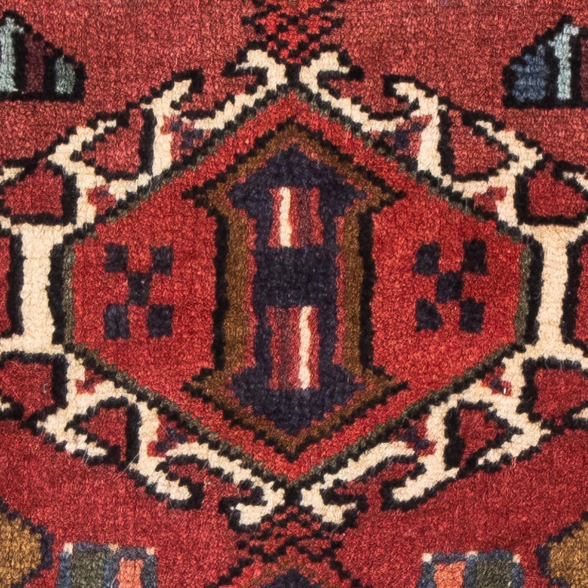 Tapis persan - Nomadic - 100 x 70 cm - marron