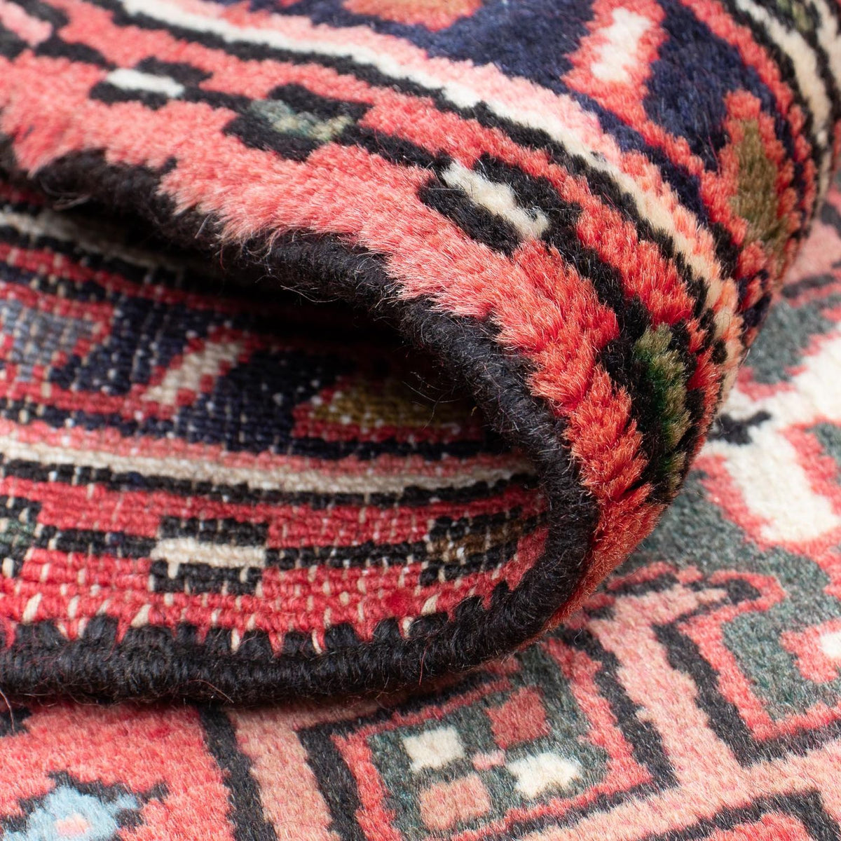 Tapis persan - Nomadic - 100 x 67 cm - rouge foncé