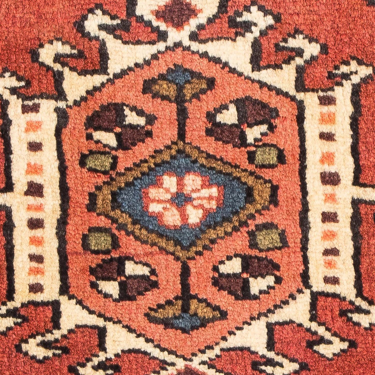 Tapis persan - Nomadic - 95 x 70 cm - rouge clair