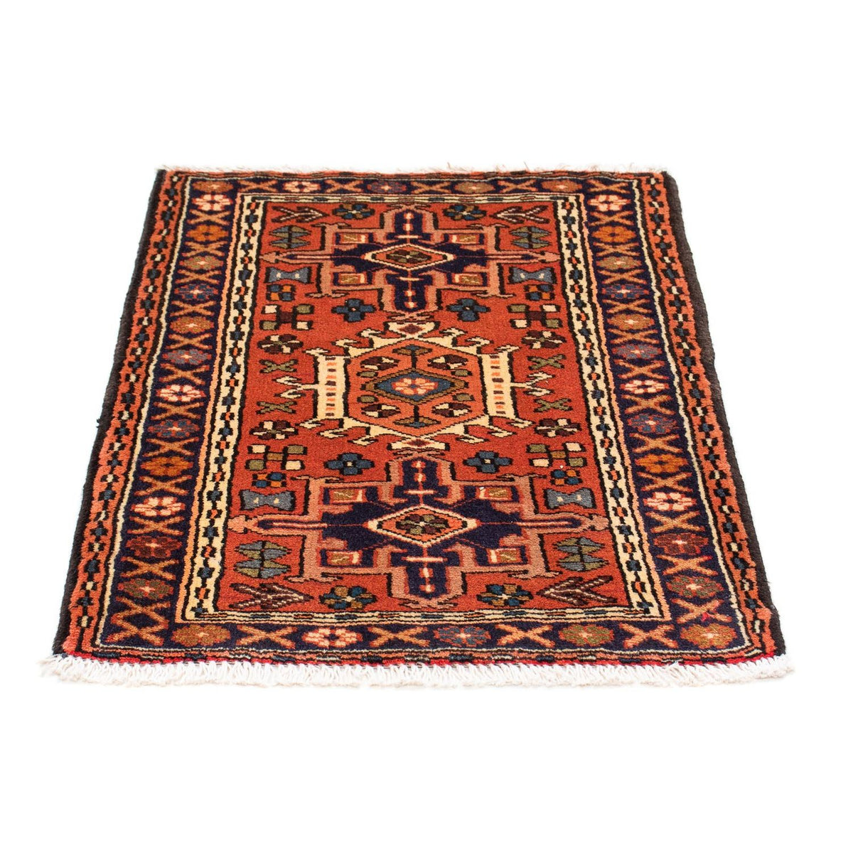 Tapis persan - Nomadic - 95 x 70 cm - rouge clair