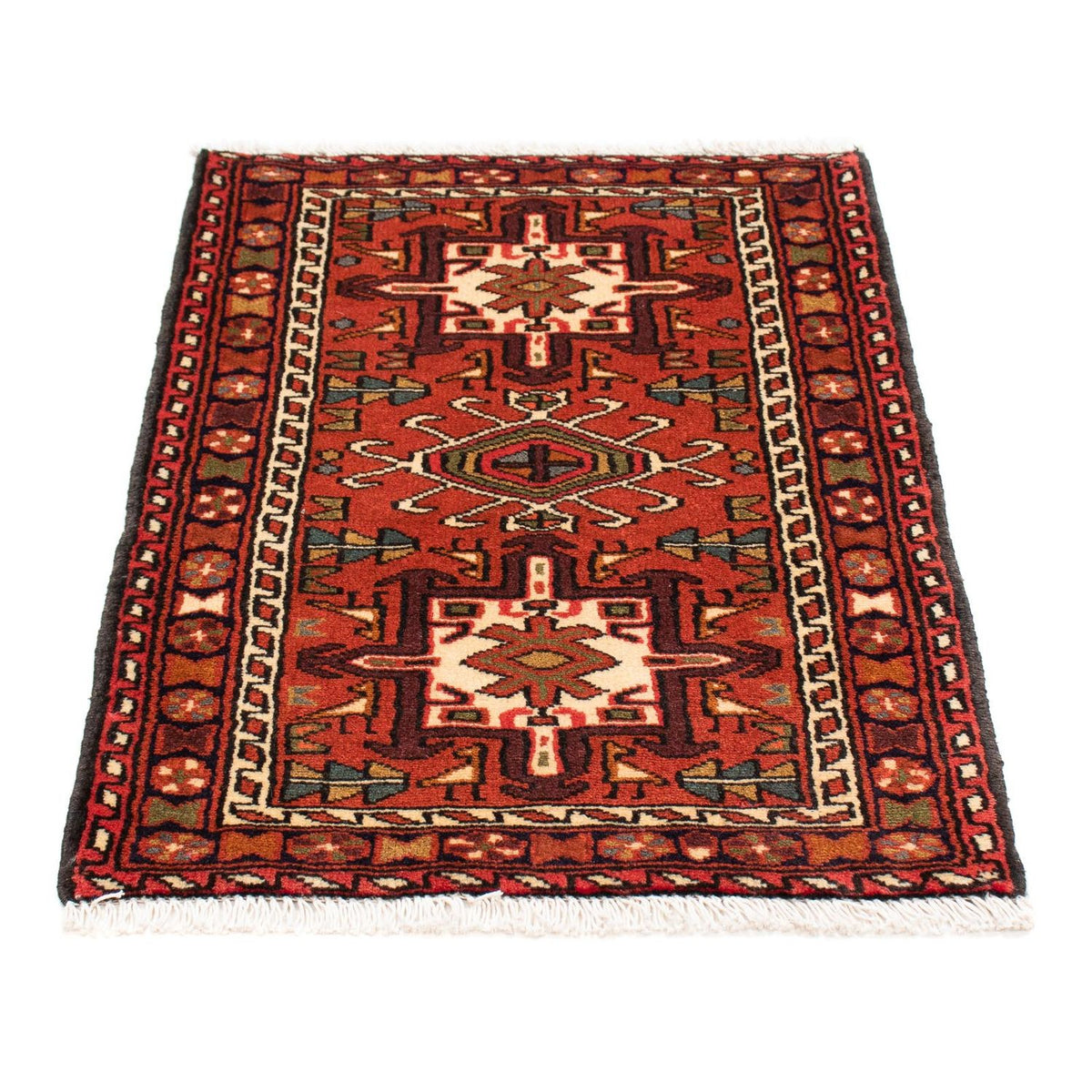 Tapis persan - Nomadic - 100 x 65 cm - marron