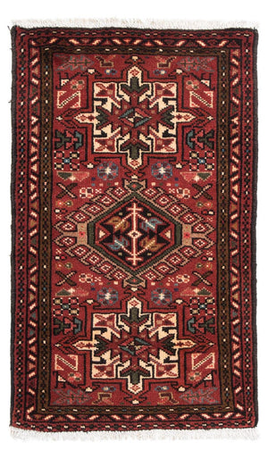 Tapis persan - Nomadic - 105 x 66 cm - rouge foncé