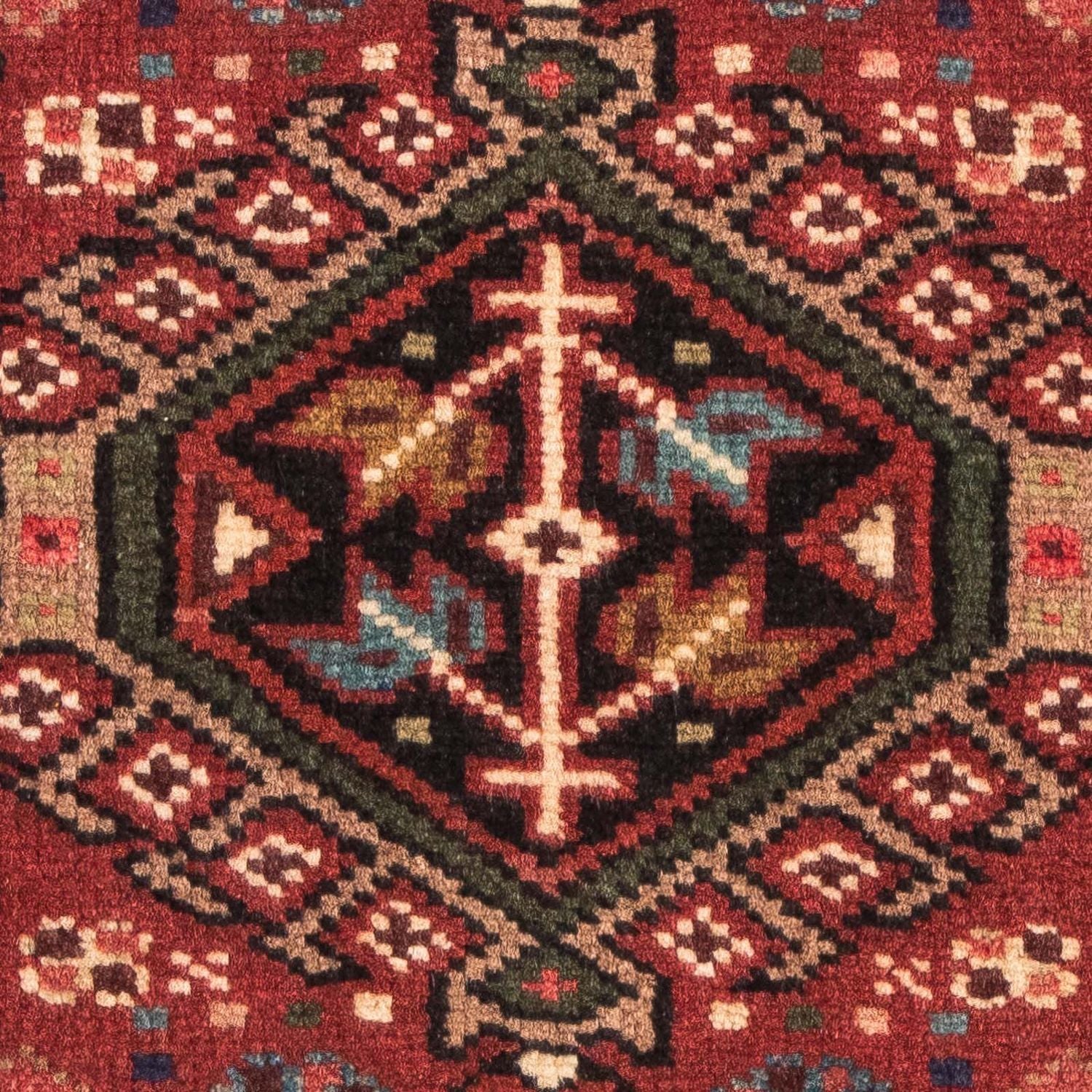 Tapis persan - Nomadic - 105 x 66 cm - rouge foncé