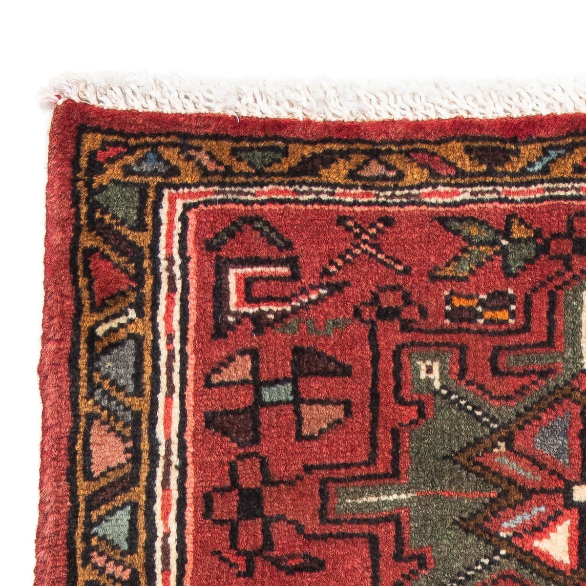 Tapis persan - Nomadic - 105 x 60 cm - rouge foncé